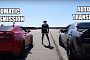 Dodge Challenger Hellcat Widebody Drag Races Chevrolet Camaro ZL1, America Wins