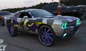 Dodge Challenger on 30-Inch Wheels Is Such a Joker… Fan