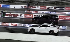 Dodge Challenger Scat Pack Drags Chevy Camaro SS, It’s Close but Not Close Enough