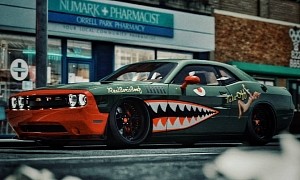 Dodge Challenger "Shark Teeth" Looks Like a HEMI Bomber