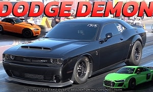 Dodge Challenger SRT Demon 170 Drags Turbo S2000, R8, Camaro - Destruction Is Absolute!