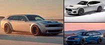 Dodge Challenger SRT Hellcat Wagon Looks Ready to Brawl With Its Virtual Peers