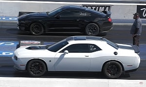 Dodge Challengers Drag Ford Mustang GT and Boss 302. The Results Are Quite Obvious