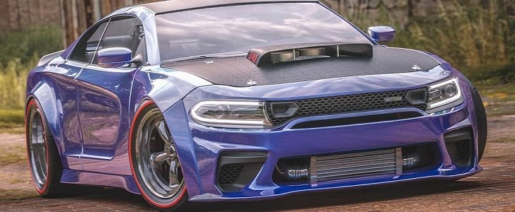 Dodge Charger 440 Six Pack Coupe rendering