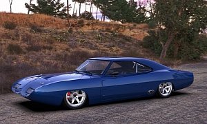 Dodge Charger Daytona "Blue Bomb" Goes For the Shaved Look