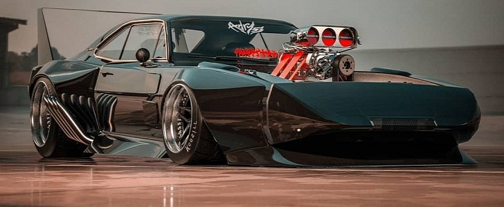dodge charger 1970 supercharged wheelie