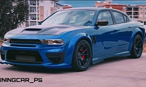 Dodge Charger Digitally Mans Up for 2024 With SRT10 Spec and Visual Tweaks