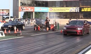 Dodge Charger Drags Toyota Supra, One of America vs. Import's Final ICE Moments?