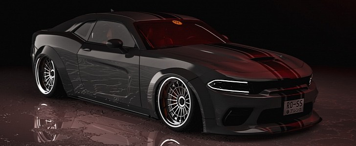 2020 Dodge Charger Hellcat Coupe rendering