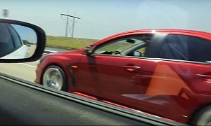 Dodge Charger Hellcat Drag Races 600 HP Evo X, Gets Bamboozled