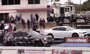 Dodge Charger Hellcat Drags Challenger, Record Trackhawk, F-150, and Smokes All