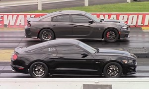 Charger Hellcat Drags Nova, Camaro, Hellion Twin-Turbo Mustang, Owns Them All