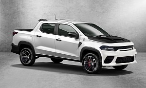 Dodge Charger Hellcat "Pickup Truck" Rendered With Fiat Strada Underpinnings