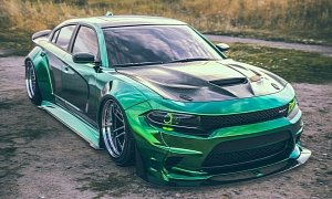 Dodge Charger Hellcat "Reptile" Is the King of Widebody