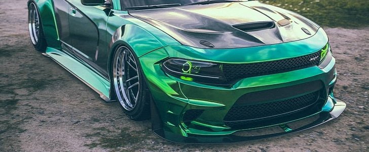 Dodge Charger Hellcat Reptile Is The King Of Widebody Autoevolution