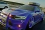 Dodge Charger Hellcat "Road Runner" Drag Races With Rocket Thruster in Rendering