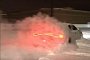 Dodge Charger Hellcat Turned Snow Plow Tries to Clean Entire Parking Lot