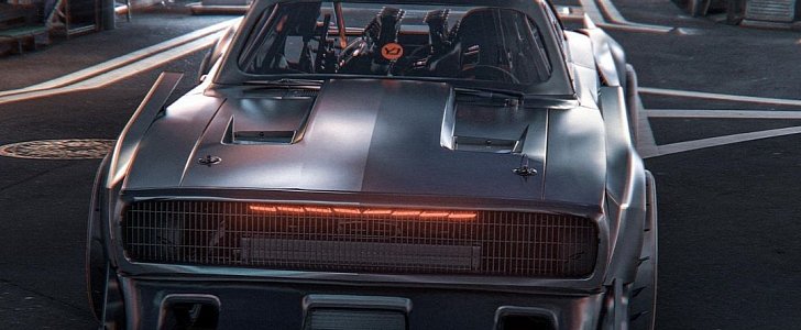 Dodge Charger "KITT" Knight Rider rendering