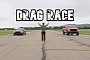Dodge Charger Police Car Drag Races 2023 Ford F-150 Raptor R, It's Not Even Close