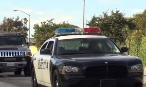 Dodge Charger Police Car Wheels “Stolen” by Pranksters, Sheriff Reacts