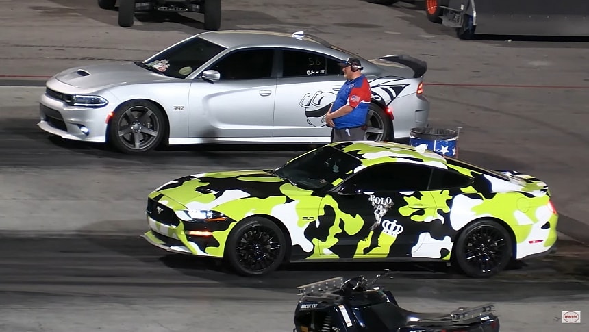 Dodge Charger Scat Pack vs Ford Mustang GT on Wheels
