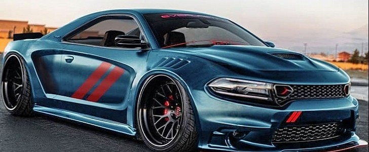 Dodge Charger "Smooth Scat Pack" Is a Mid-Engined Muscle Rendering