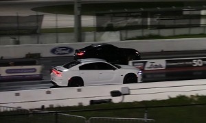 Dodge Charger SRT 392 Drags Lexus RC-F and Almost Forgets to Show Who's Boss