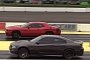 Dodge Charger SRT Drag Races Dodge Challenger Scat Pack with a Surprise