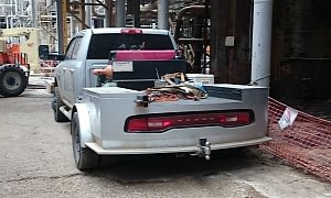 Dodge Charger Taillights Mounted on Oil Field Work Trucks Are a Thing