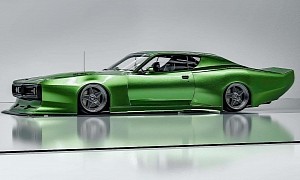 Dodge Charger "The Hulk" Packs Ample Widebody Muscle in Quick Rendering