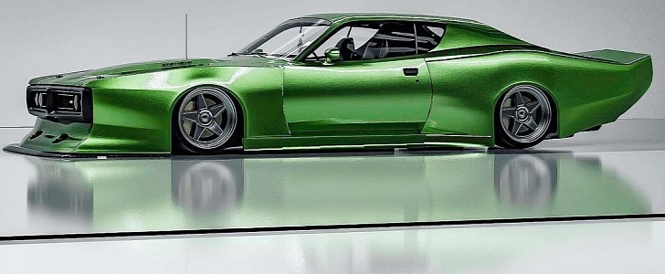 Dodge Charger "The Hulk" rendering