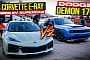 Dodge Demon 170 Drags Chevy Corvette E-Ray, Someone Doesn't Even Stand a Chance