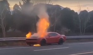 Dodge Demon Catches Fire in Traffic, Recent Servicing Issue Rumored