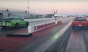 Dodge Demon Drag Races Ford Mustang Boss 302, The Gap Is Big