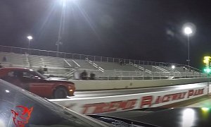 Dodge Demon Drag Races Modded Hellcat, Spanking Takes Place