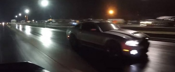 Dodge Demon Drag Races Modded Mustang Shelby GT500