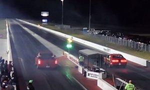 Dodge Demon Drag Races Modded Pickup Trucks, Obliteration Comes Quickly