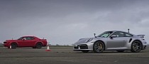 Dodge Demon Drag Races Porsche 911 Turbo S, Obliteration and Excuses Follow
