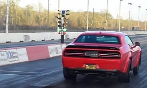 Dodge Demon Drag Races Tuned Dodge Charger Hellcat in Family Brawl