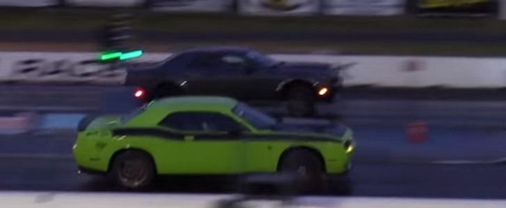 Dodge Demon Drag Races Tuned Hellcat