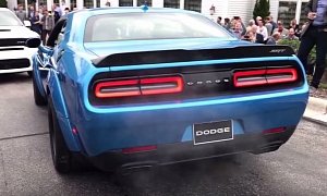 Dodge Demon Starts Up On the Street, Out For Camaro ZL1 Blood