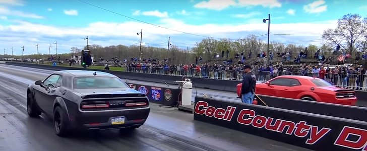 Dodge Demon vs. Dodge Demon Drag Race