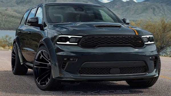 2023 Dodge Durango SRT Hellcat Widebody rendering by kelsonik