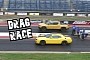 Dodge Hellcat Drag Races Rivian R1T, Someone Loses Twice