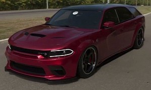 Dodge Magnum Hellcat Rendering "Spotted" Coming Back From Ice Cream Run