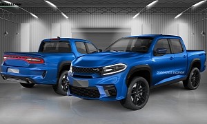 Dodge Ram Dakota SRT Comes Back With Hellcat Mill in Charged Rendering