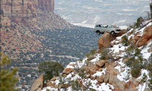 Dodge See-Saw Above Colorado River's Canyon