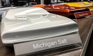 Dodge Shows Secret Color on Challenger Model, "Michigan Salt" Grey Looks Spot On