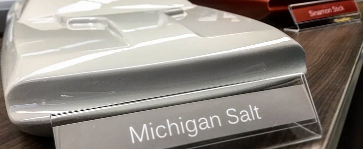 Dodge "Michigan Salt" grey on Challenger model