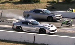 Dodge Viper Drag Races Challenger Hellcat, What the Hell Happened?